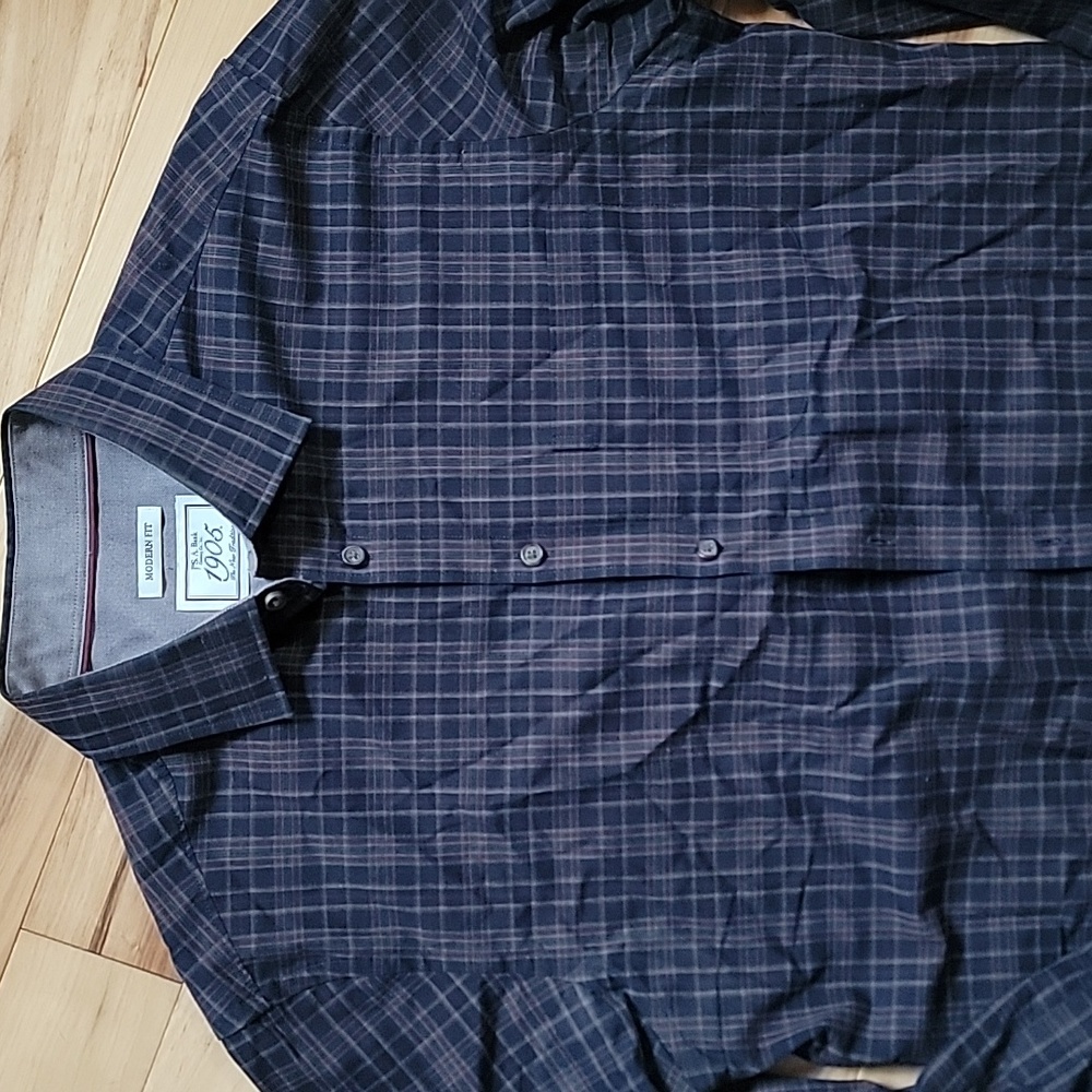 Jos a bank 1905 modern fit plaid button down medium